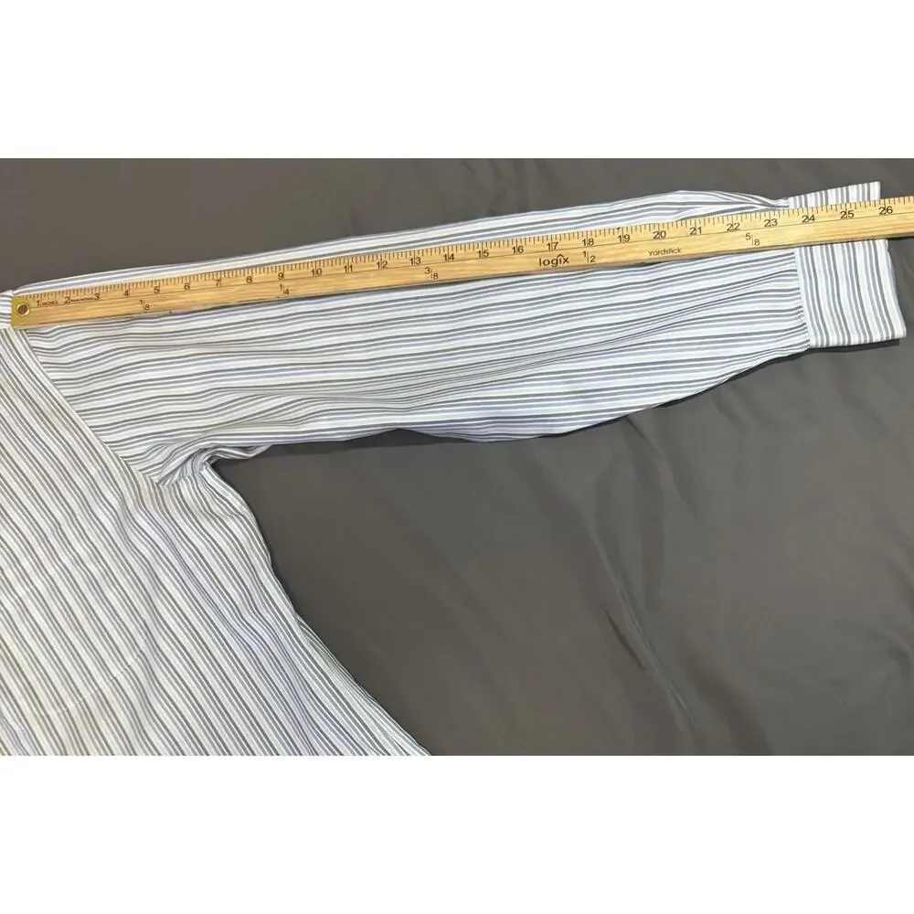 Brooks Brother Button Down Shirt‎ Blue Striped Men’s L Long Sleeve Shirt Supima